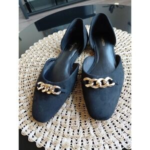 41 HAWTHORN Women's Black Felda Flats, Size 9 New Without Tags
